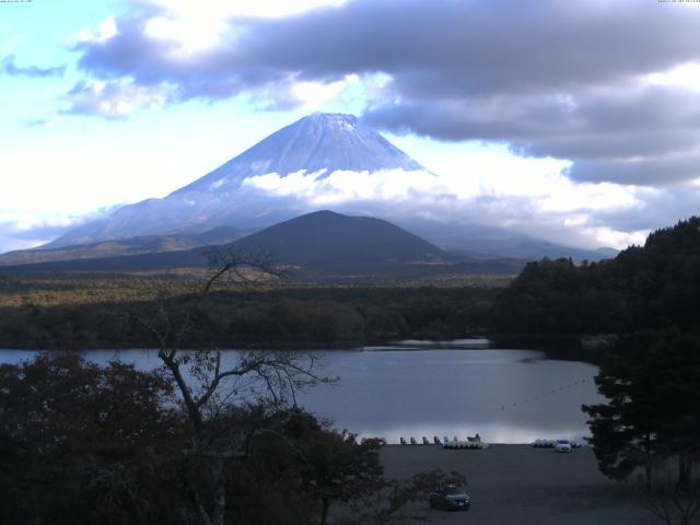 精進湖からの富士山