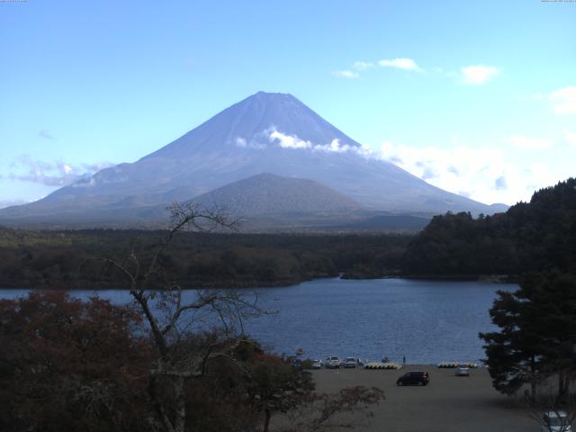 精進湖からの富士山