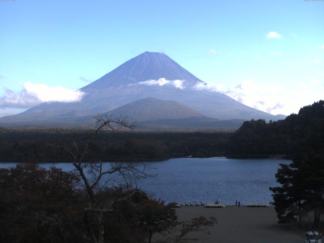 精進湖からの富士山