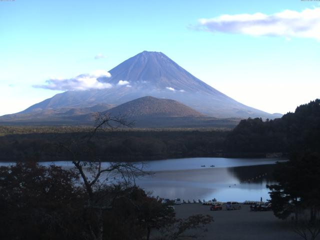 精進湖からの富士山