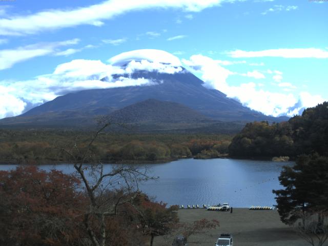 精進湖からの富士山