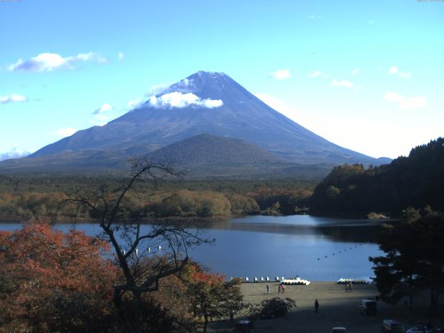 精進湖からの富士山