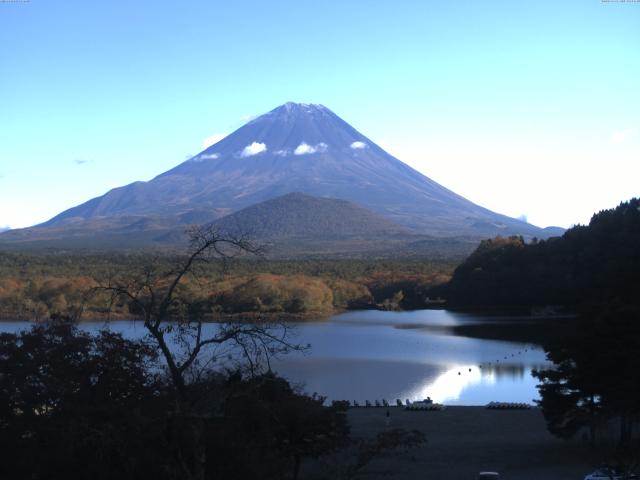 精進湖からの富士山