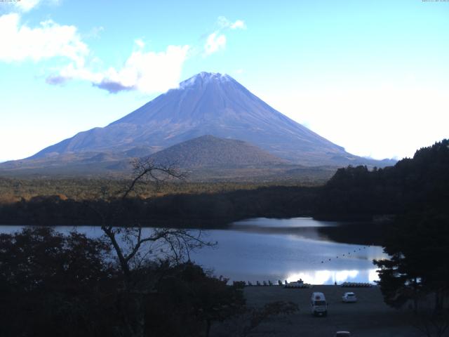 精進湖からの富士山