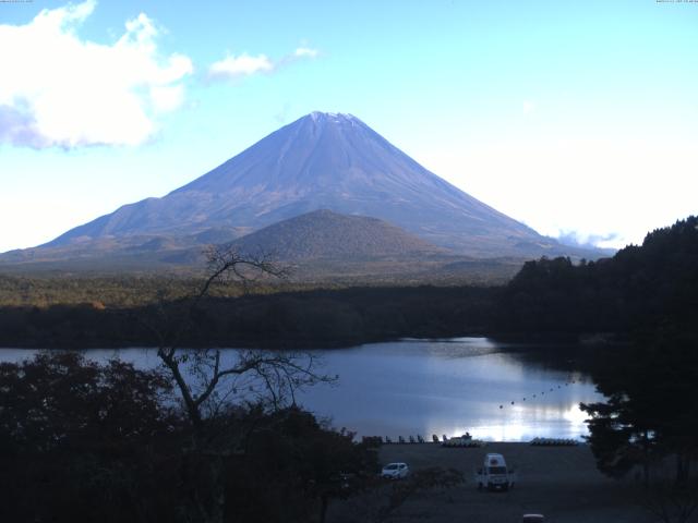 精進湖からの富士山