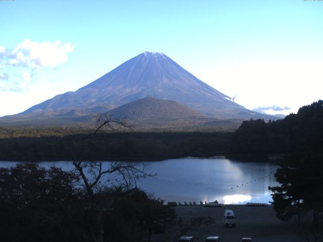 精進湖からの富士山