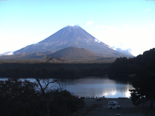 精進湖からの富士山