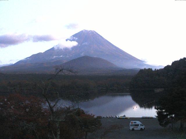 精進湖からの富士山