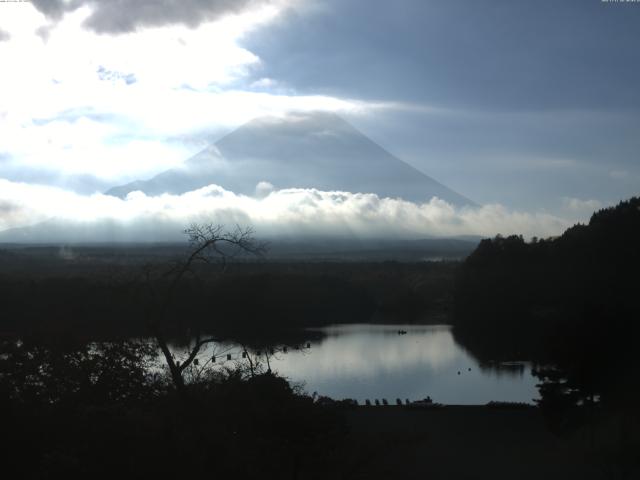 精進湖からの富士山