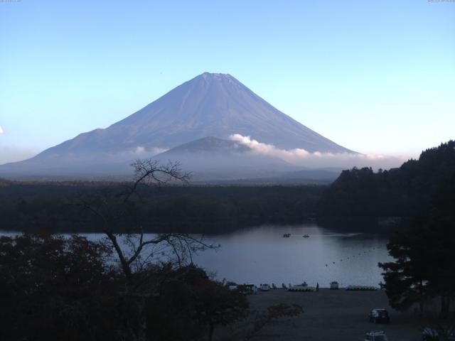 精進湖からの富士山