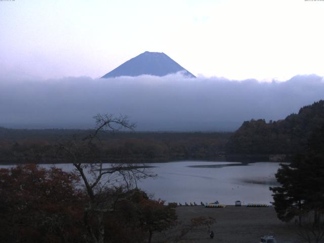 精進湖からの富士山