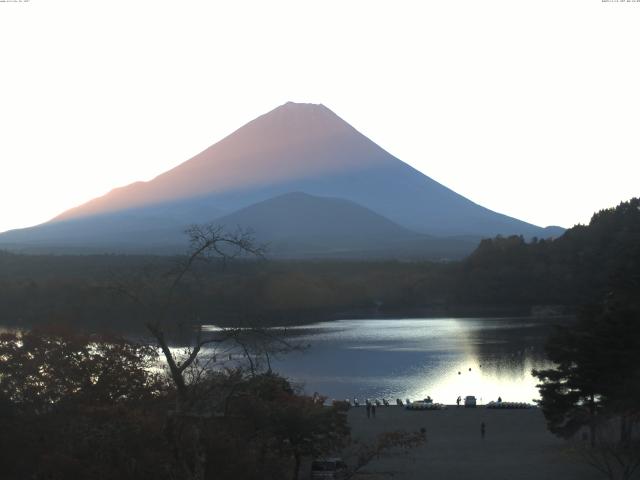 精進湖からの富士山