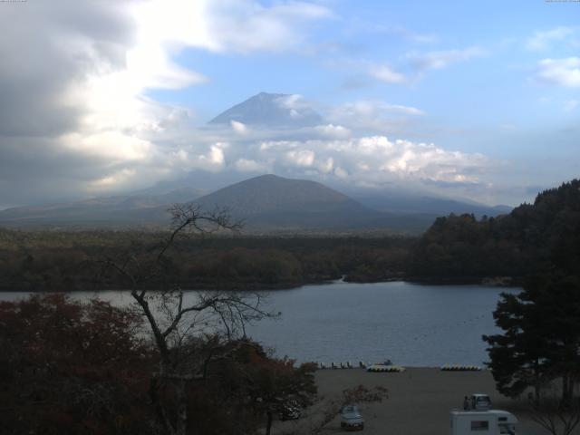 精進湖からの富士山