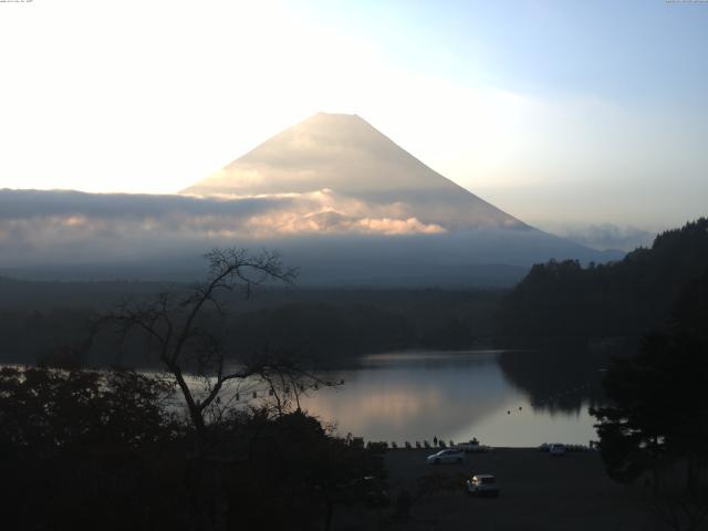 精進湖からの富士山