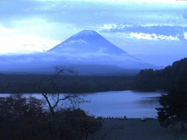 精進湖からの富士山