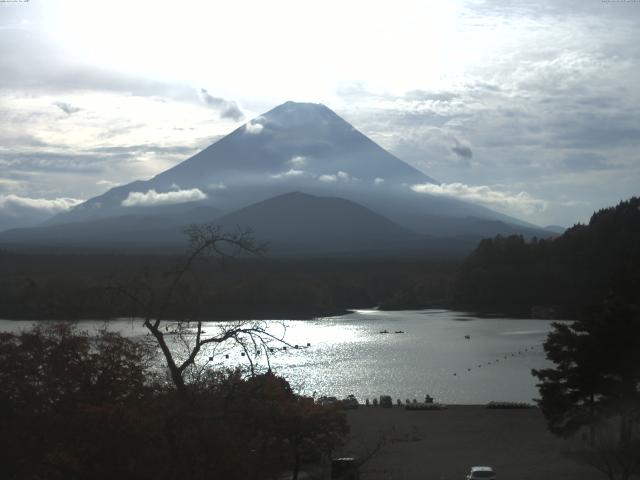 精進湖からの富士山