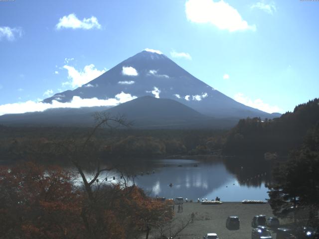 精進湖からの富士山