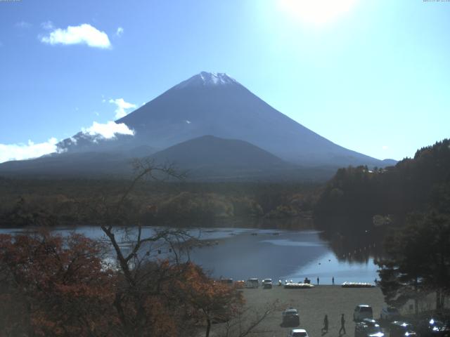 精進湖からの富士山