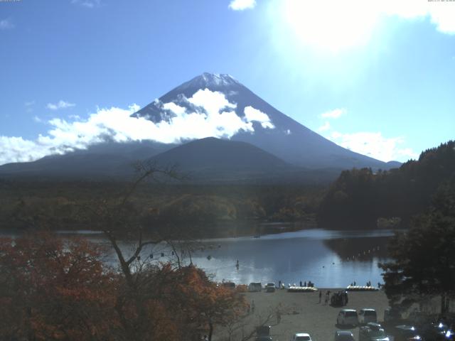 精進湖からの富士山