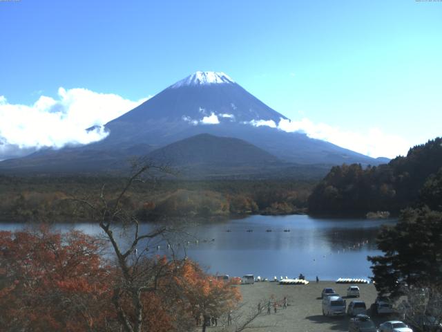 精進湖からの富士山