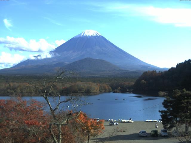 精進湖からの富士山