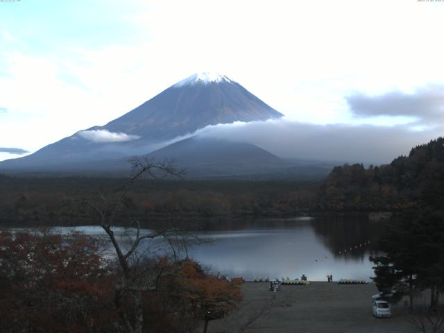 精進湖からの富士山