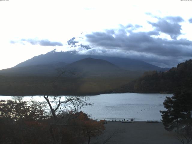 精進湖からの富士山