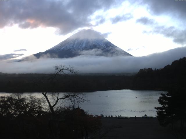 精進湖からの富士山