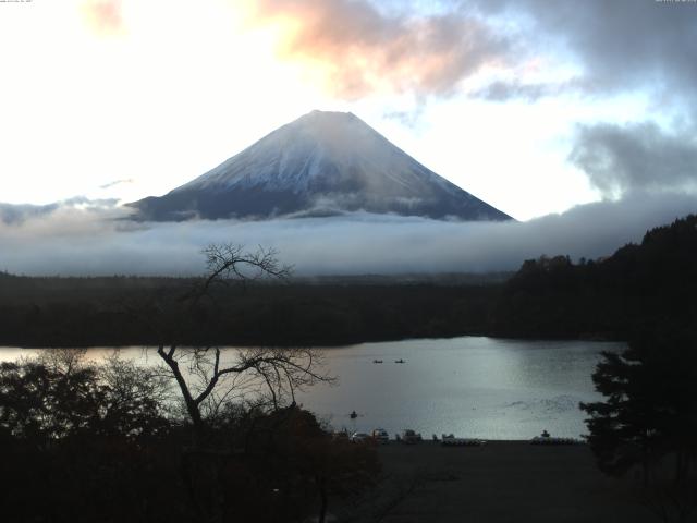 精進湖からの富士山