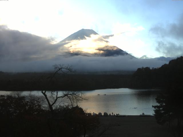 精進湖からの富士山