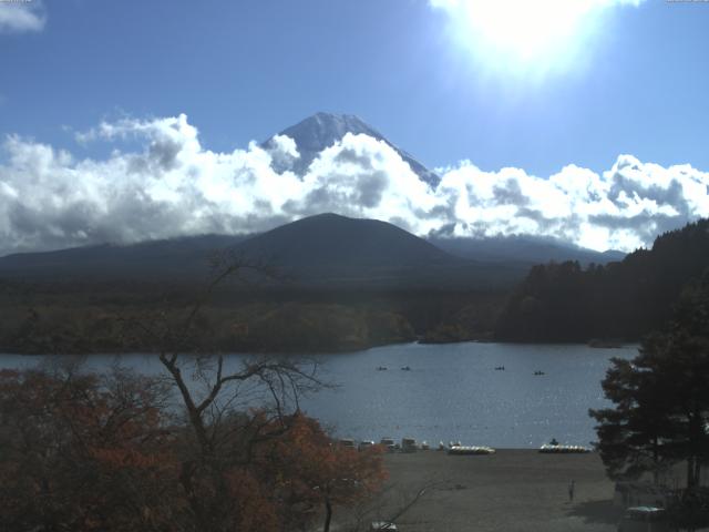 精進湖からの富士山