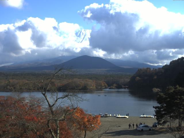 精進湖からの富士山