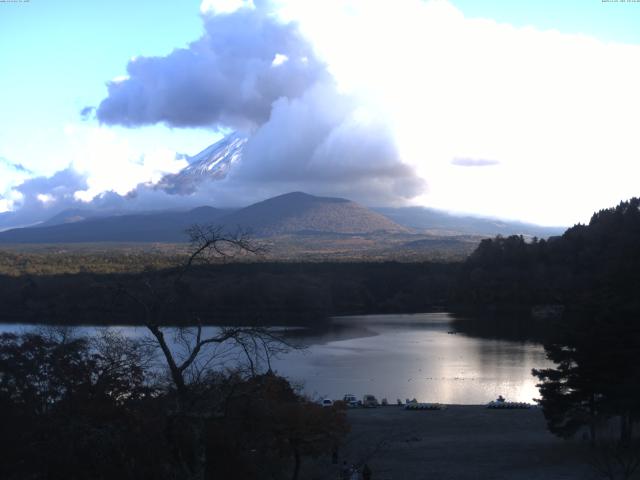 精進湖からの富士山