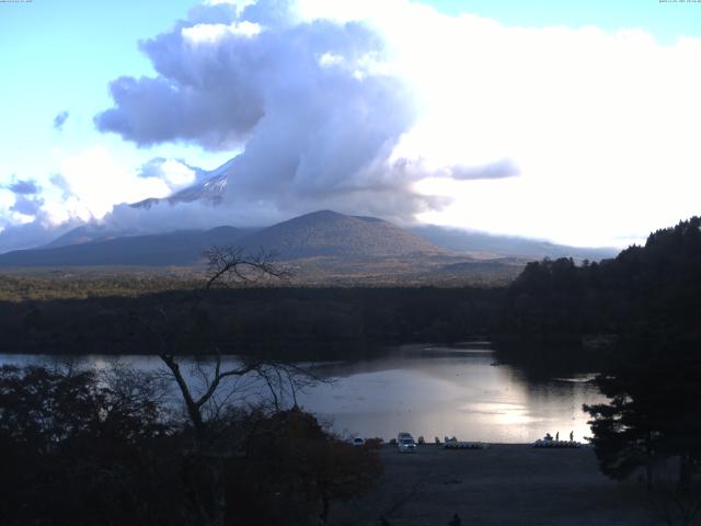 精進湖からの富士山