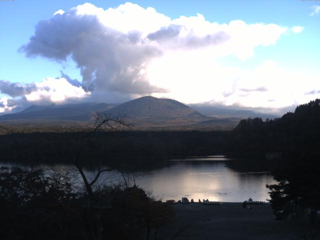 精進湖からの富士山