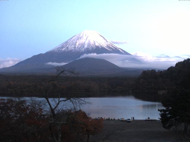 精進湖からの富士山