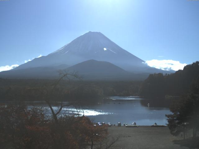 精進湖からの富士山