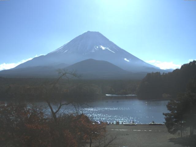 精進湖からの富士山