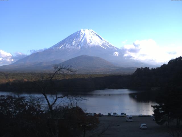 精進湖からの富士山