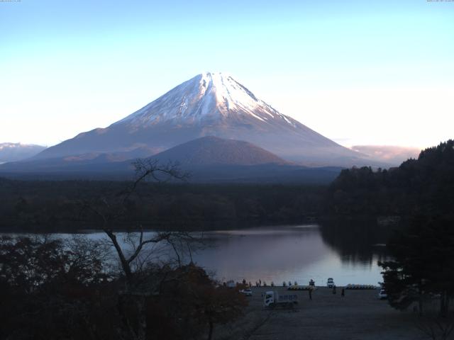 精進湖からの富士山