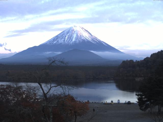 精進湖からの富士山