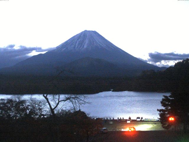 精進湖からの富士山