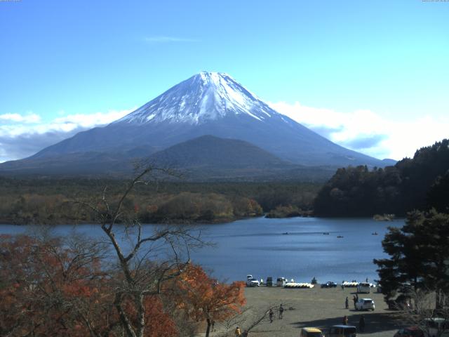 精進湖からの富士山