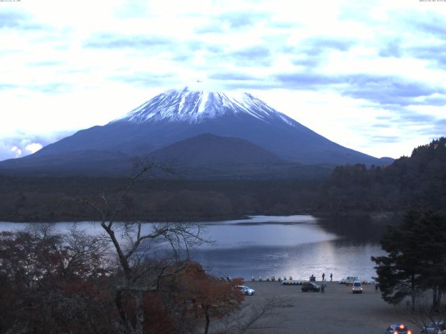 精進湖からの富士山