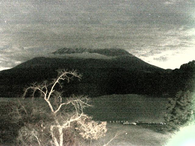 精進湖からの富士山