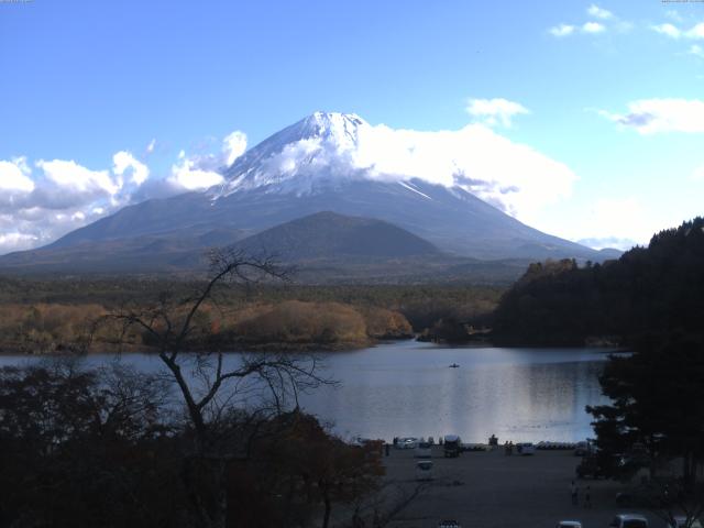 精進湖からの富士山