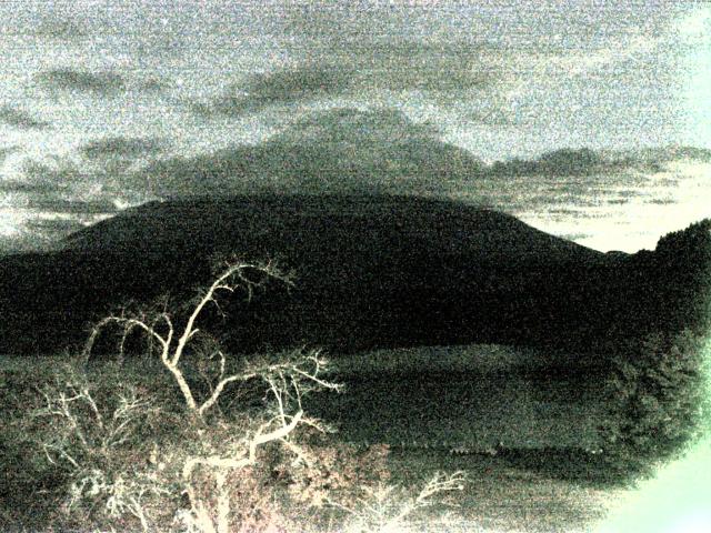 精進湖からの富士山