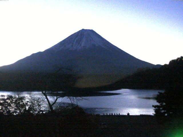 精進湖からの富士山