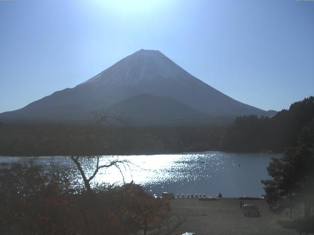 精進湖からの富士山