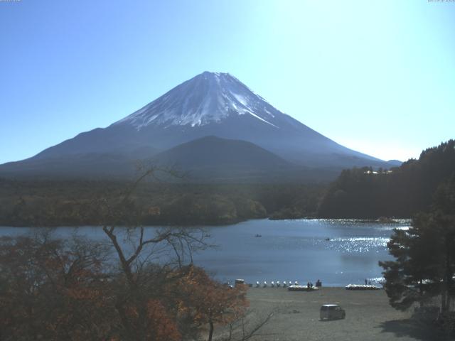 精進湖からの富士山